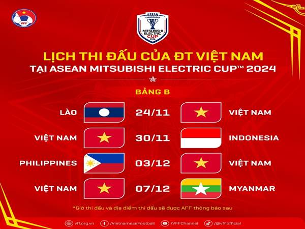 Tin bóng đá 22/5: AFF công bố lịch thi đấu ASEAN Cup 2024