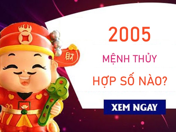 Mệnh Thủy 2005 hợp số nào gặp may bất ngờ?