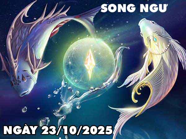 Con số tài lộc cung Song Ngư ngày 23/10/2025 thứ 5 hôm nay
