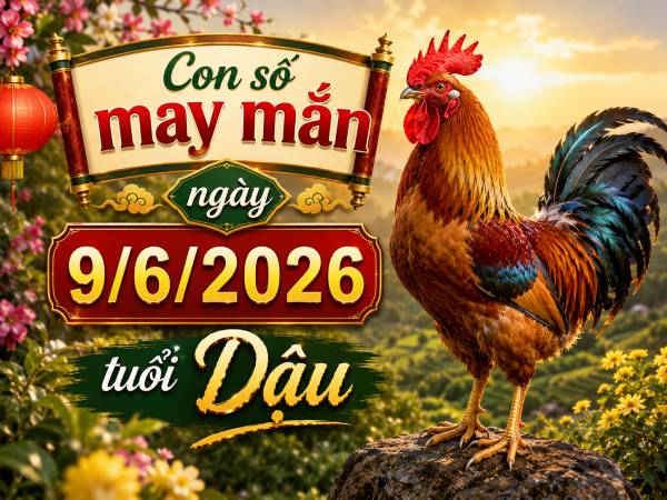 Luận giải những con số may mắn ngày 9/6/2026 tuổi Dậu